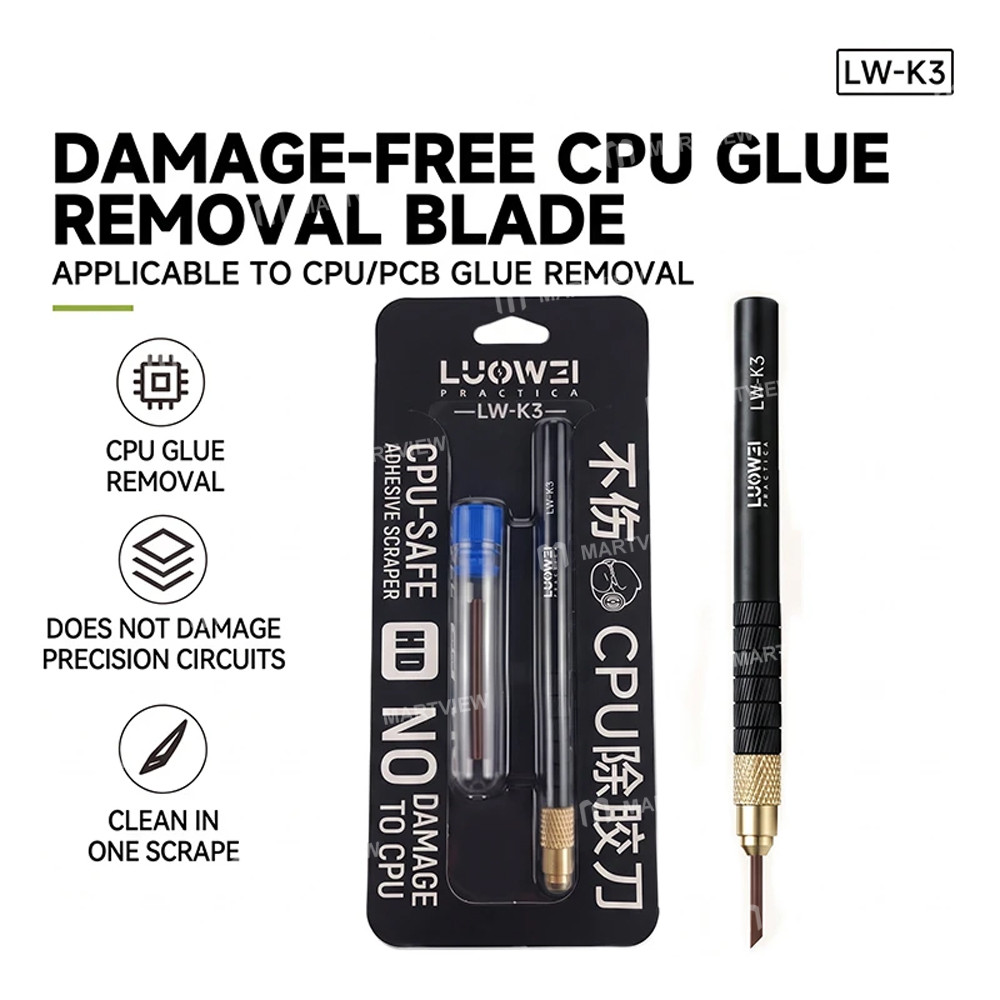 luowei lw-k3-cpu-safe-adhesive-removal-knife-for-cpu-pcb-black-glue-cleaning-2