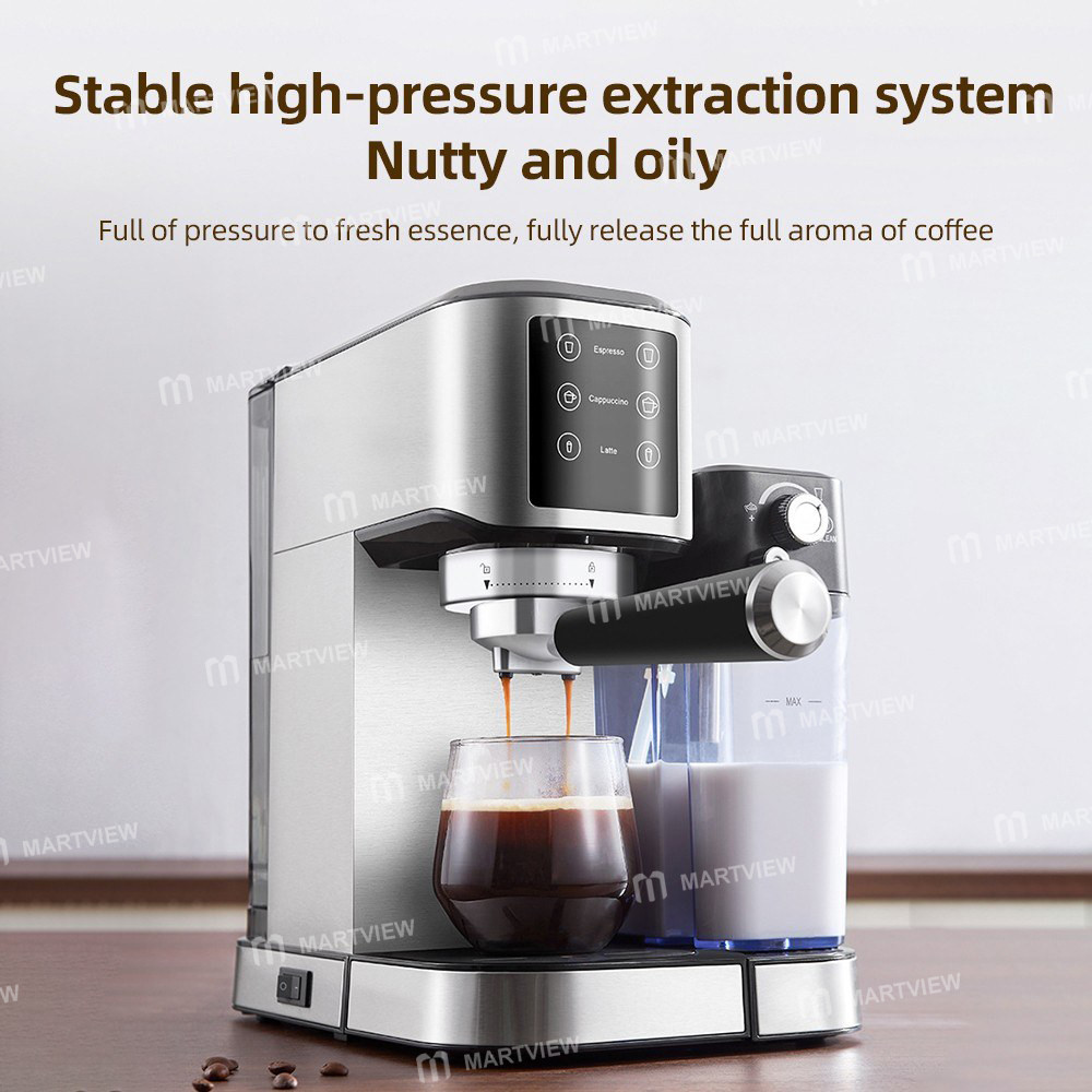 1350w electric-coffee-machine-20bar-mini-coffee-maker-with-92-smart-brew-and-automatic-milk-frothing