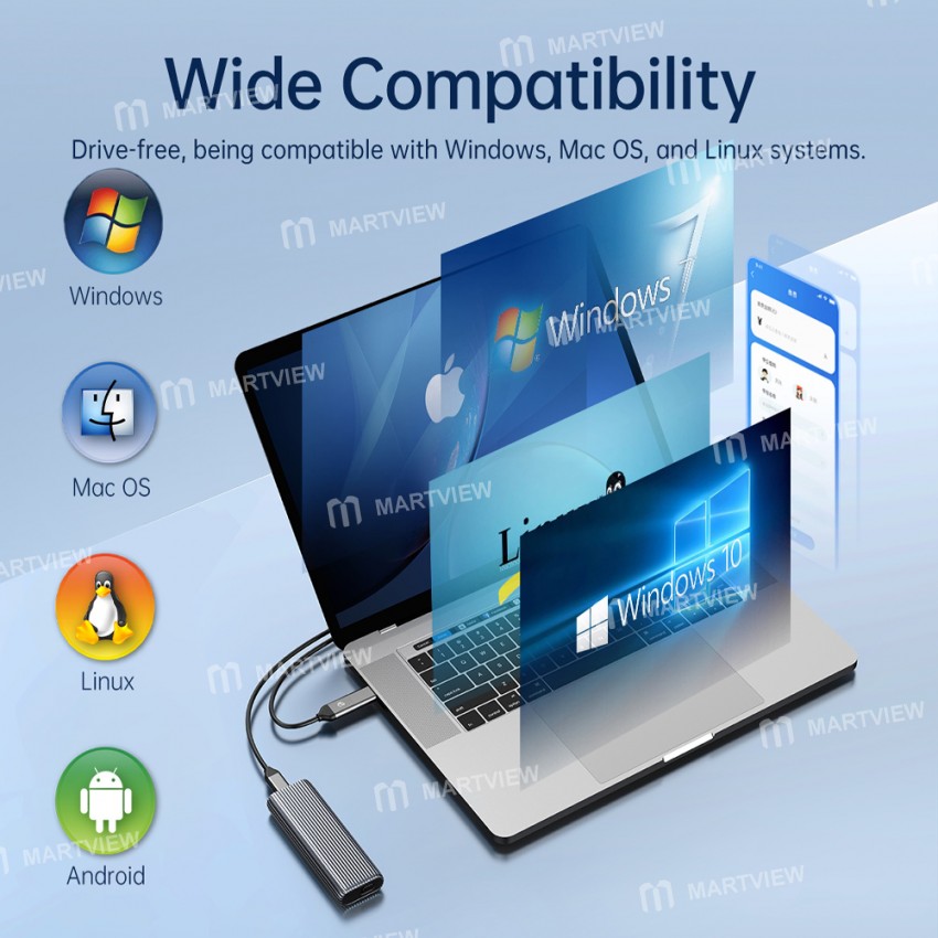 orico am2c3-tool-free-aluminum-type-c-m2-nvme-ssd-enclosure-support-uasp-13