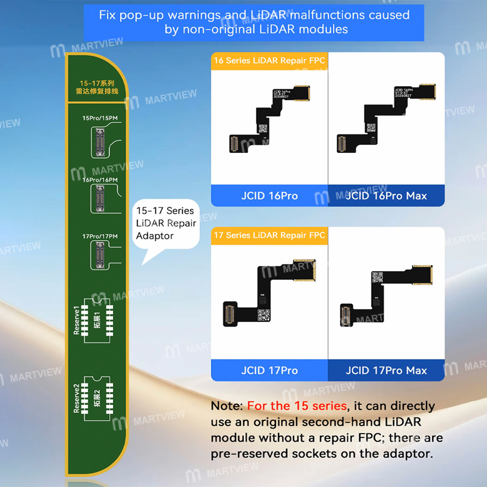jcid v1se-v1s-pro-programmable-lidar-adaptor-repair-cable-for-iphone-15-pro-to-17-pro-series-7