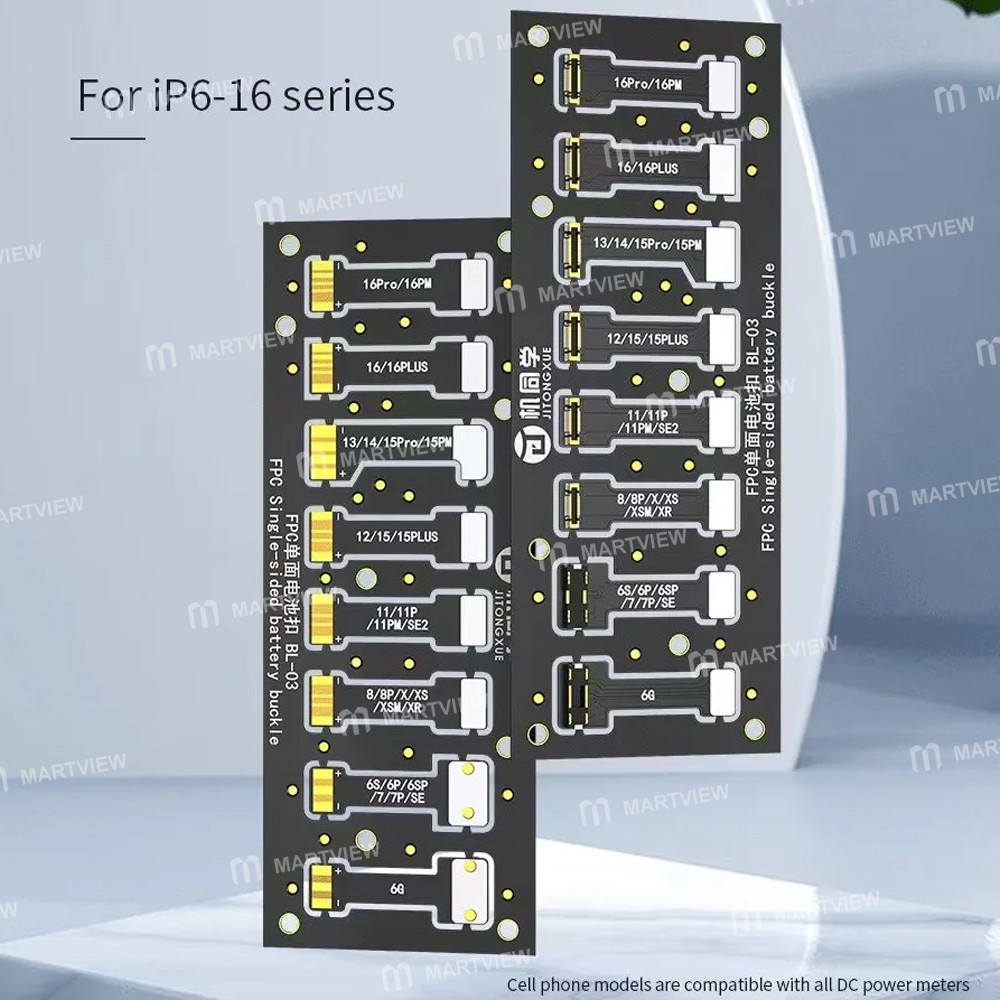 jtx bl-03-power-cable-battery-soft-fpc-connector-supports-iphone-6-to-16-series-2