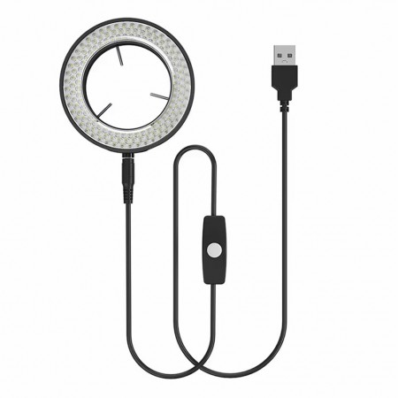 MaAnt MY-037 USB Cable Control 144 Spotlighting Beads Microscope LED Ring Light