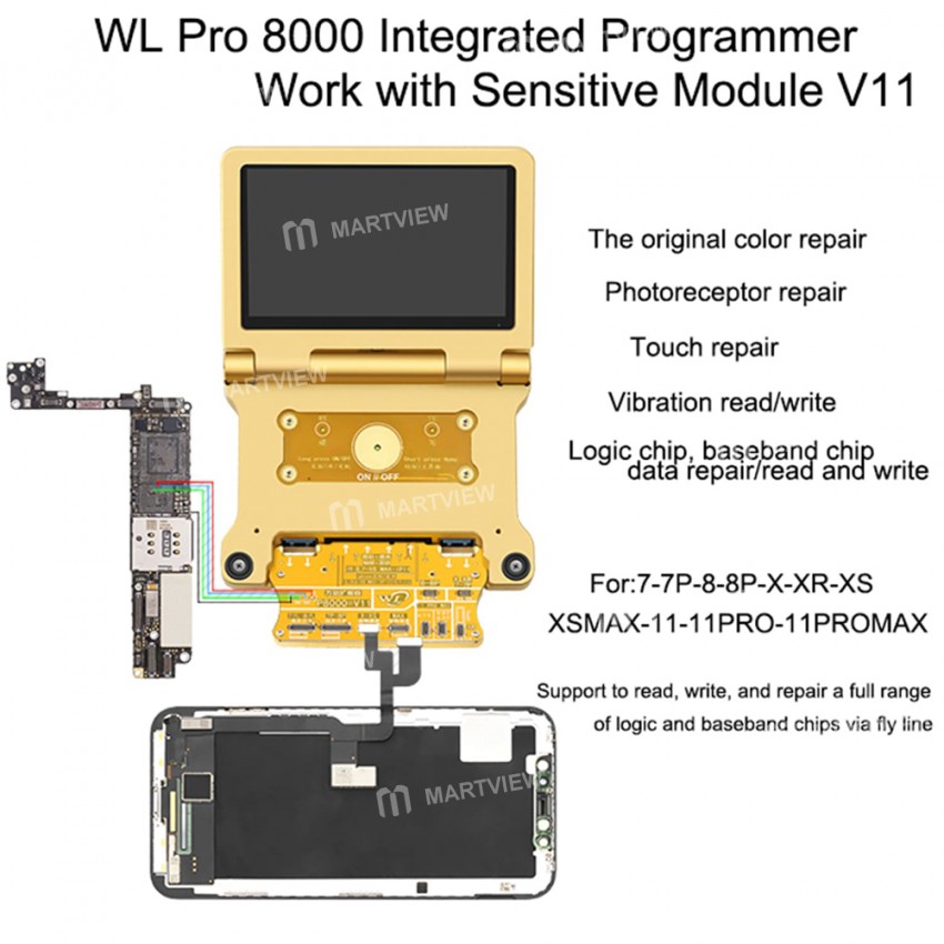 WL Pro 8000 Battery Test Light Sensor Restore NAND Read Write Integrated Programmer