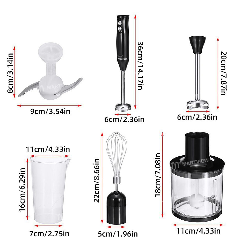 sokany 1710-4-4-in-1-immersion-hand-blender-set-500w-2-variable-speeds-stainless-steel-handheld-blen