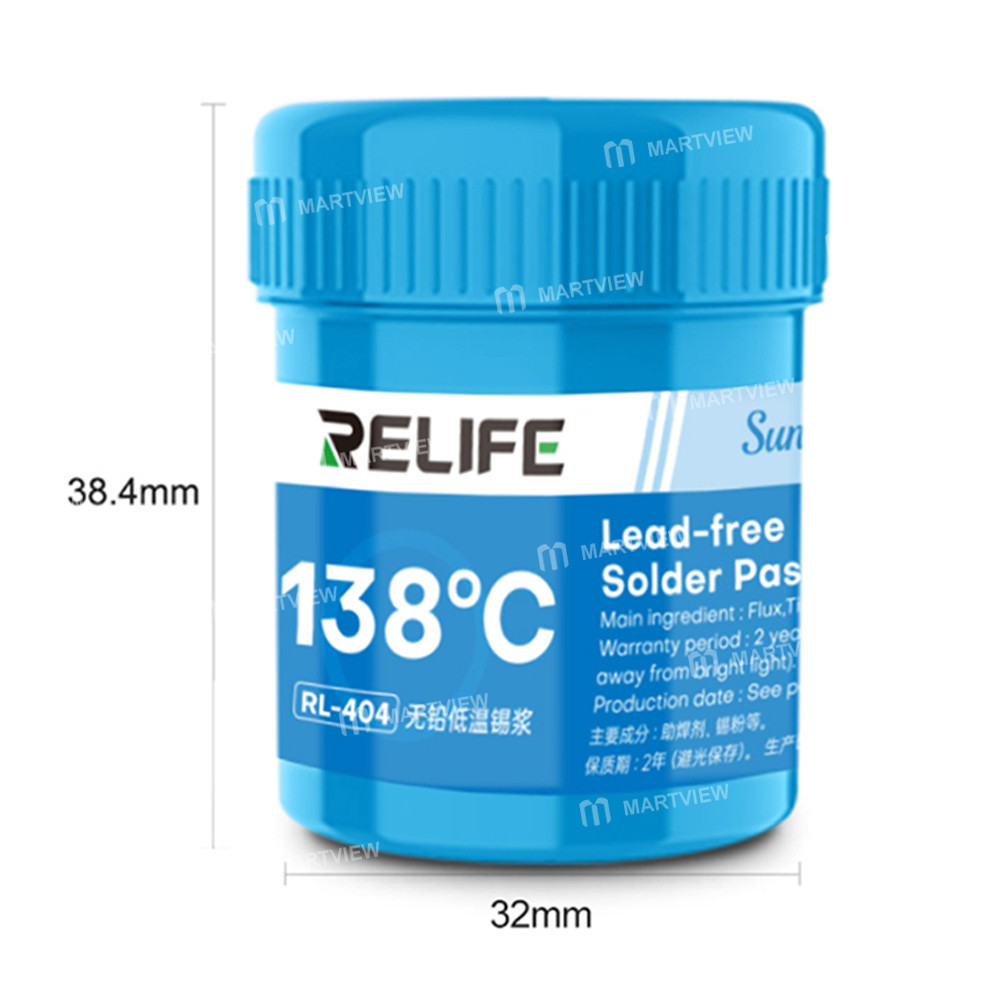 relife rl-404-40g-138c-low-temperature-melting-point-lead-free-tin-paste-for-mobile-phone-bga-repair