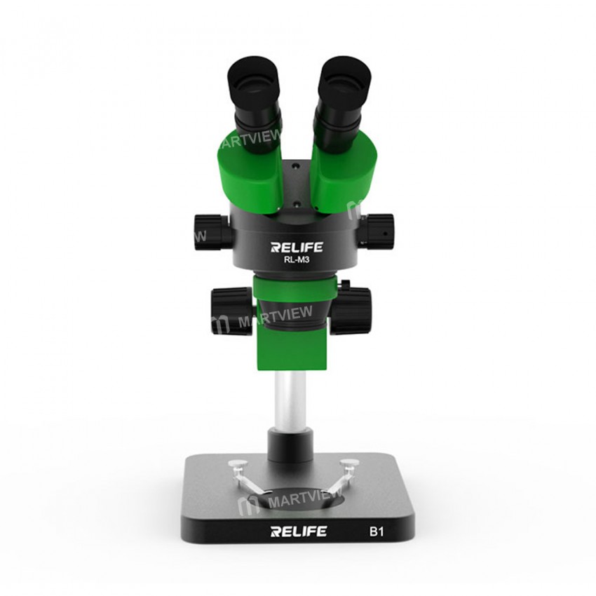 Relife RL-M3 Binocular HD Stereo LED Light Microscope With Holder