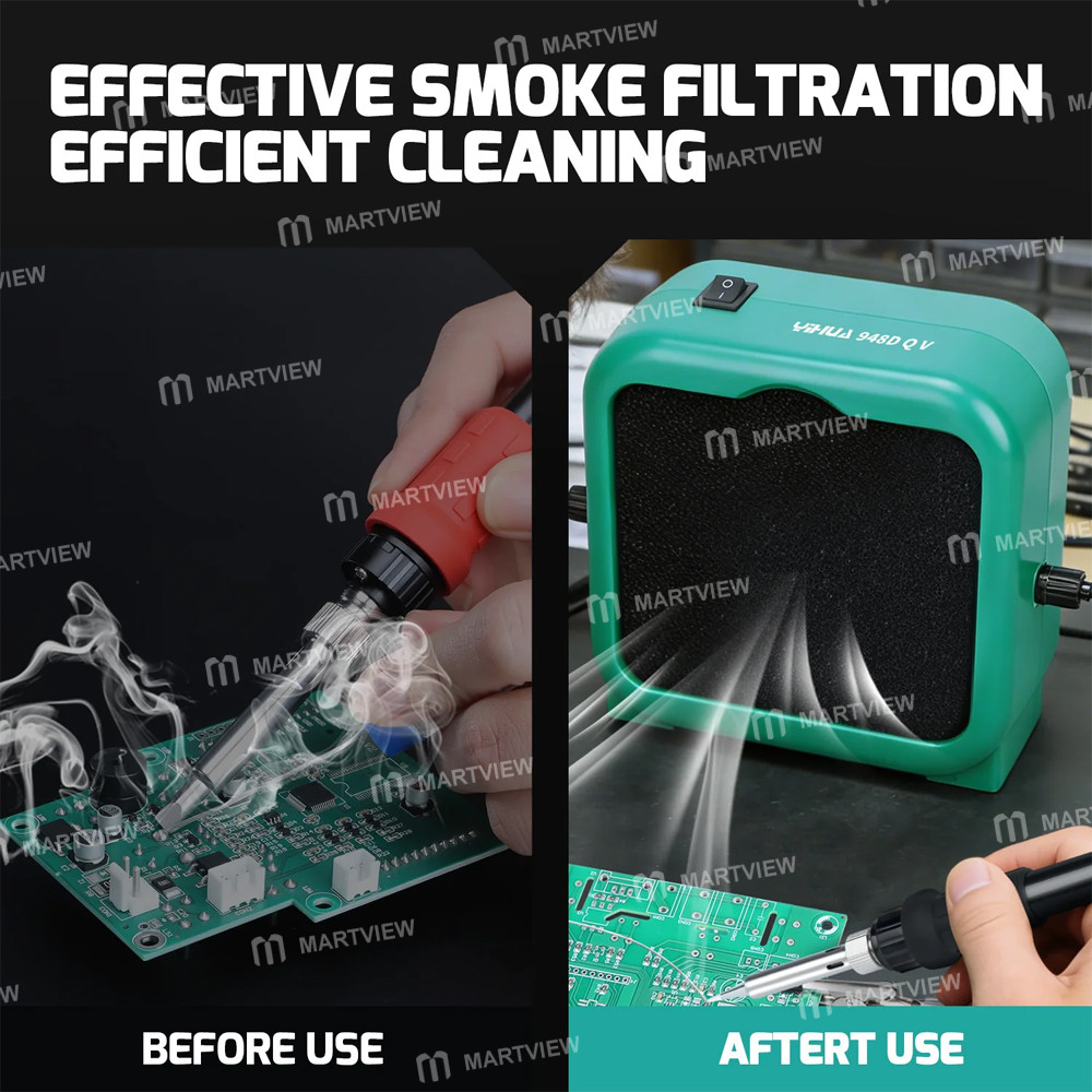 yihua 948dq-v-portable-strong-suction-soldering-fume-extractor-with-2pcs-helping-alligator-clip-10