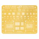 WL Gold BGA Reballing Stencil for iPhone 14 / 14 Plus / 14 Pro / 14Pro Max  CPU IC Soldering Repair