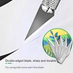 Relife RL-101E Aluminum Alloy Material 6 Blades Knife Set for Removing Glue Engraving Filming