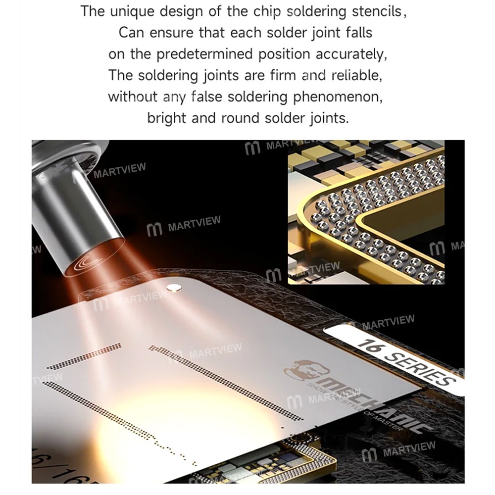 mechanic 251-middle-layer-tin-planting-bga-reballing-platform-set-for-iphone-x-to-16pro-max-7