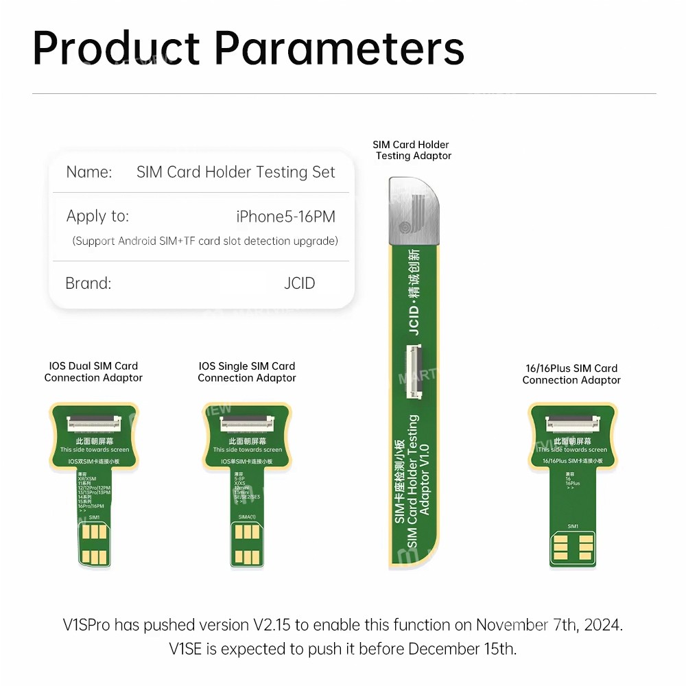 jcid sim-card-holder-testing-set-for-iphone-5-to-16pm-android-sim-tf-card-10
