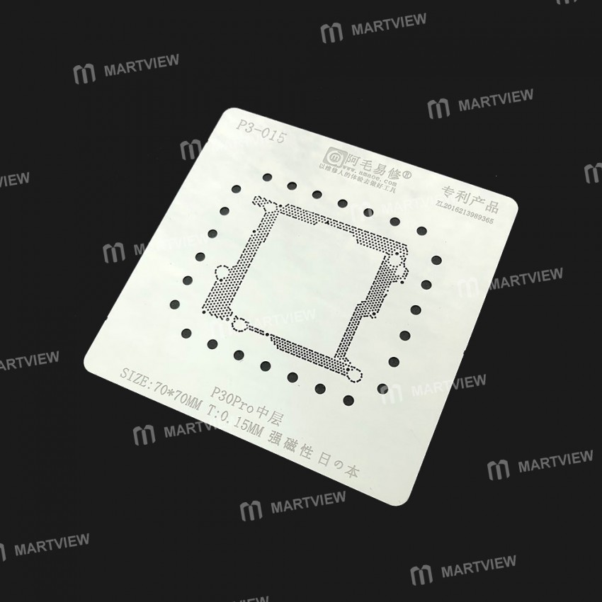 Amaoe 0.1mm 0.15mm Middle Level Mainboard BGA Stencil IC Solder Reballing Tin Net Fixture for Huawei