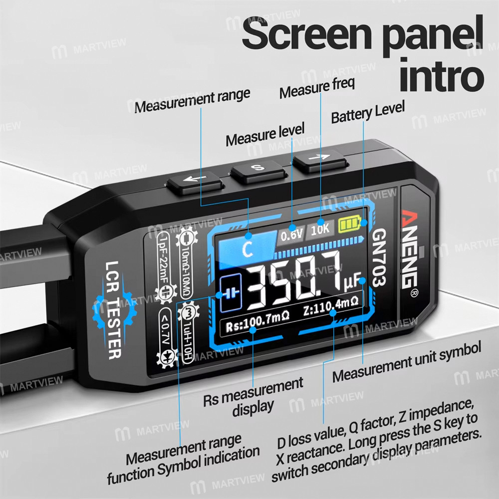 aneng gn703-type-c-rechargeable-lcr-smart-forceps-bridge-for-lcr-smd-esr-test-4