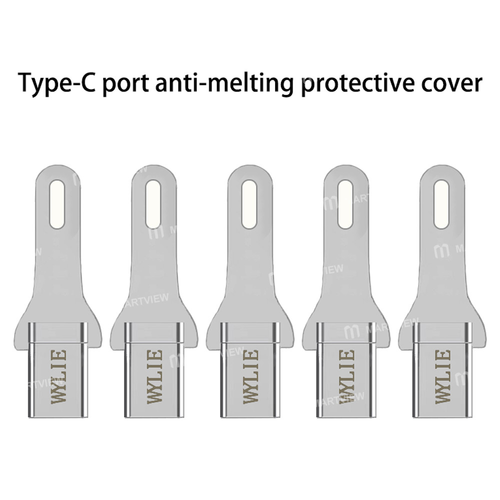 wylie 5-in-1-type-c-connector-tail-plug-overheat-protection-cover-with-extended-handle-1