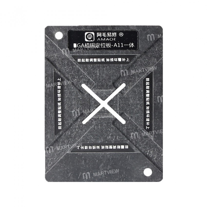 Amaoe A7 A8 A9 A10 A11 A12 A13 CPU Reballing Stencil Net Platform Positioning Plate Magnetic Holder