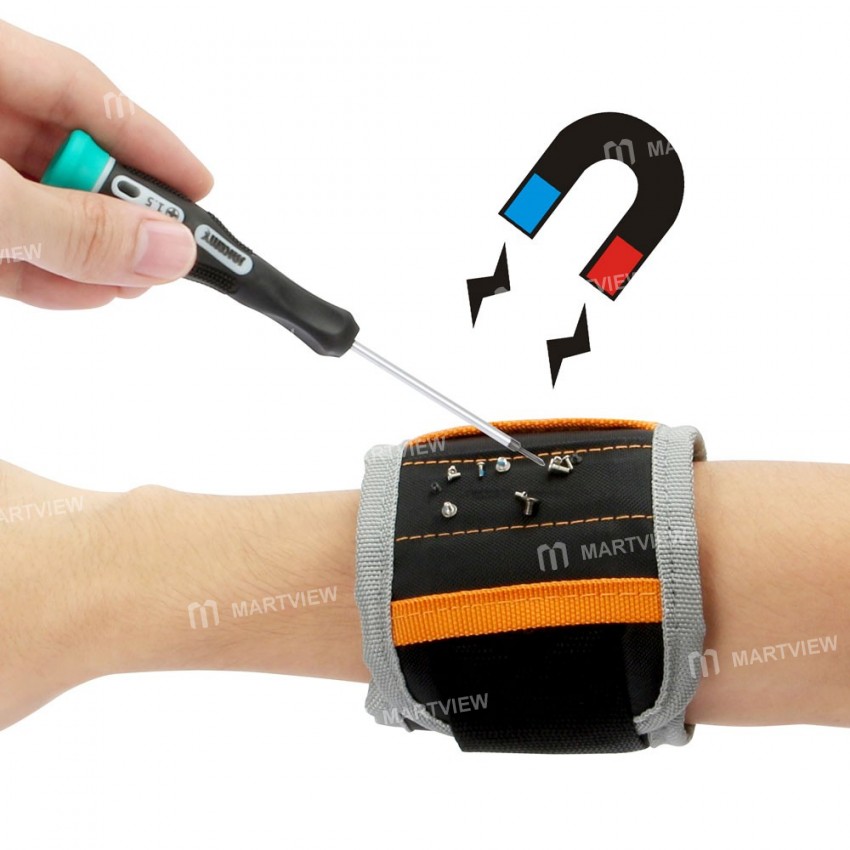 JAKEMY JM-X5 18.7inch Magnetic Wrist Band Wristband Bracelet Belt Pocket Tool for Holding Screw Nail