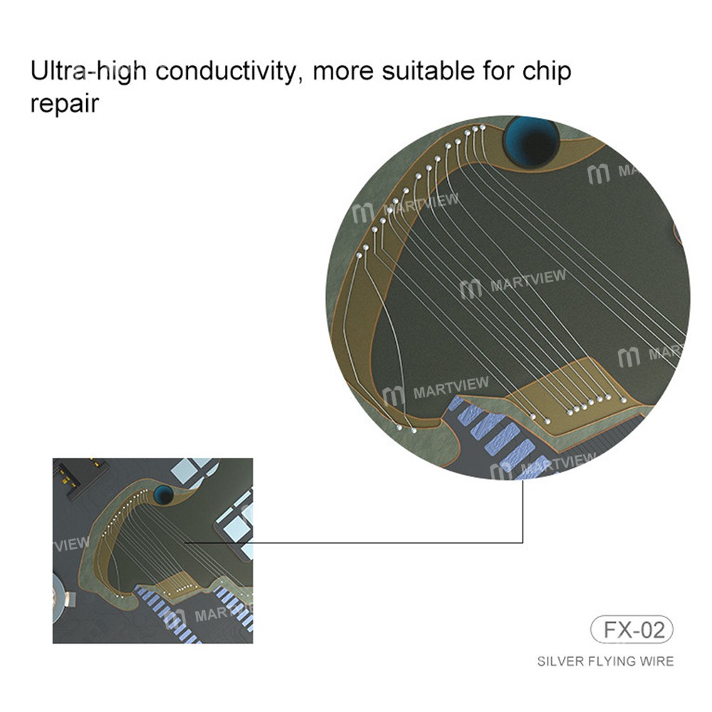 mijing fx-02-002mm-silver-flying-line-for-motherboard-cpu-patch-pcb-repair-4