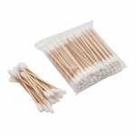 Double Tipped Cleaning Swab Wood Cotton Tools - 80pcs