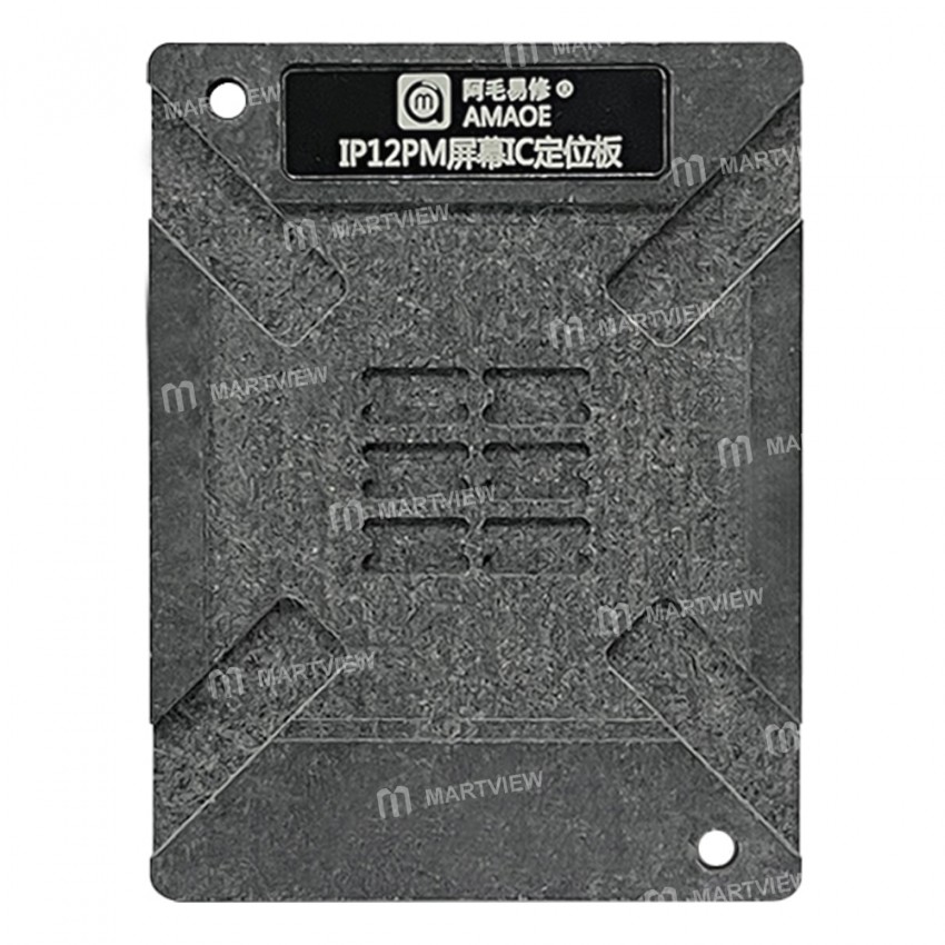 Amaoe 0.12mm Screen IC BGA Reballing Tin Planting Positioning Platform for iPhone 12 Pro Max