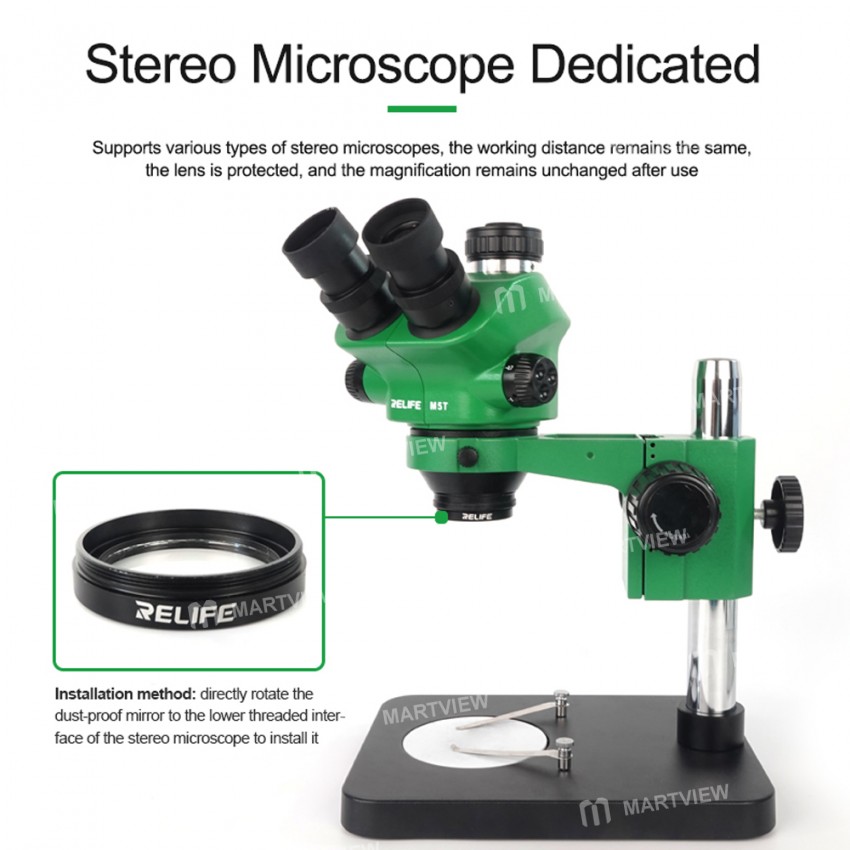 Relife M-25 Dustproof Anti-Smoke Protective Lens for Microscope Repair