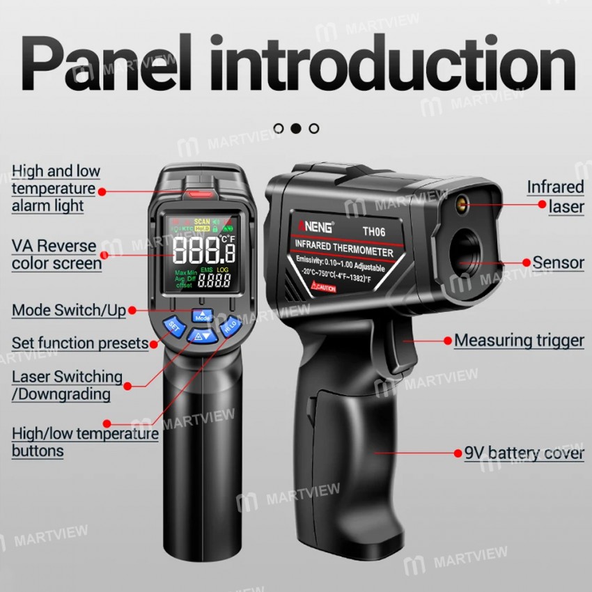 aneng th06-adjustable-industrial-infrared-temperature-gun-with-va-reverse-screen-12