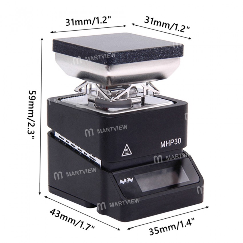 MHP30 Mini Hot Plate SMD Preheating Rework Station and PD Charger Kit