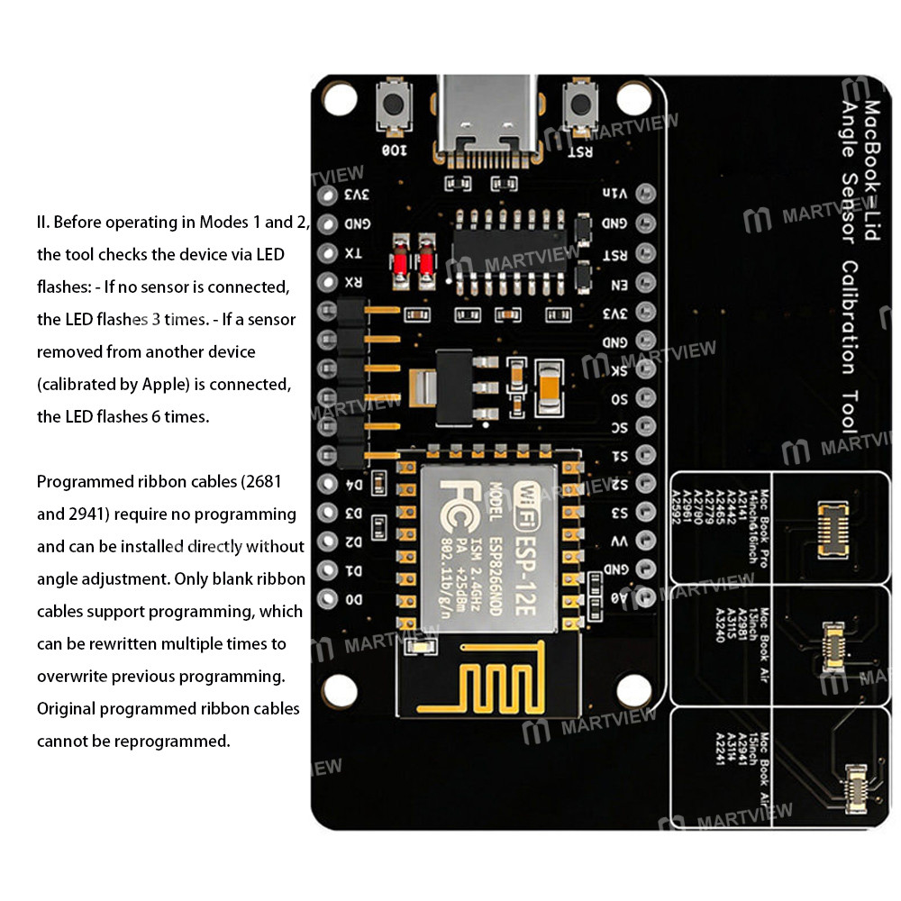 hmt ap85-macbook-lid-angle-sensor-calibration-tool-for-apple-macbook-air-pro-series-4