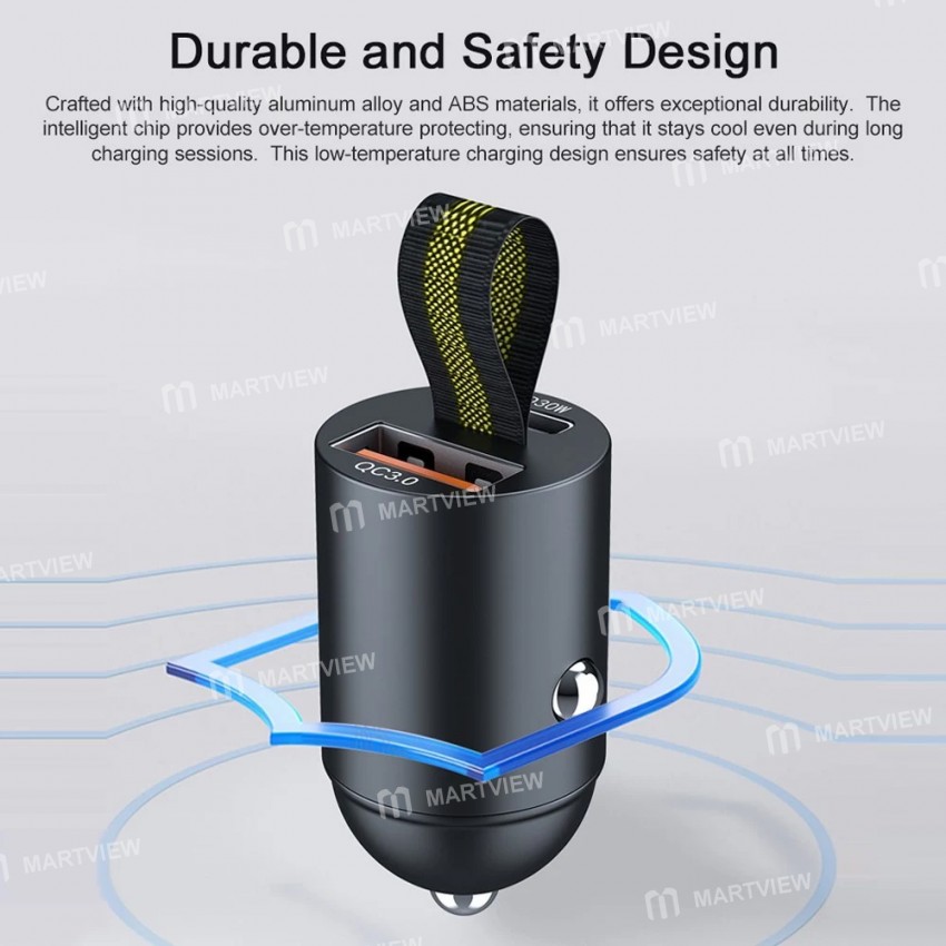 dual usb-qc30pd30w-mini-fast-charging-car-cigarette-light-charger-6