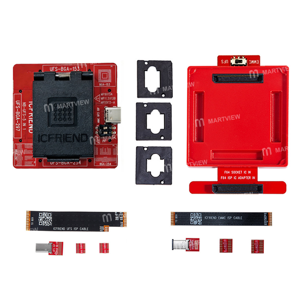 MiPi F64 ISP Adapter Board + NB-UFS-5IN1 (254 / 153 / 297) Adapter + ISP Cable