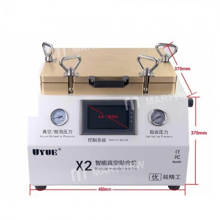 UYUE X2 OCA Vacuum Laminating Machine 2 in 1 Glass Screen Press Machine with Bubble Remover For Max 12inch LCD Refurbish - 220V