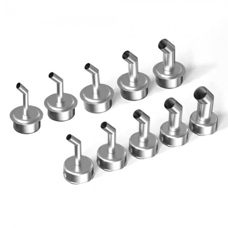 45° Beveled Direct Blowing Hot Air Nozzles for Quick 861 / 2008 Hot Air Gun