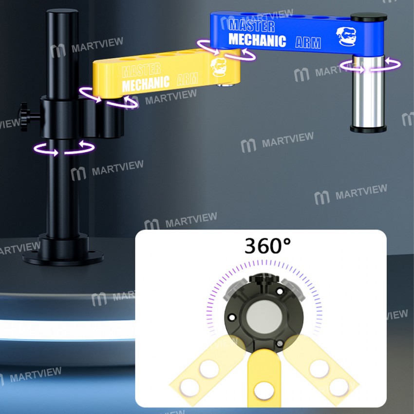 mechanic m2-m3-360-rotation-swing-arm-universal-aluminum-alloy-microscope-bracket-5