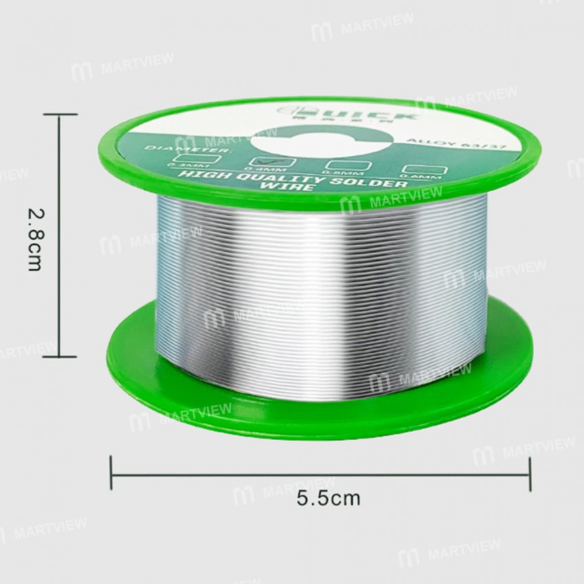 Quick 40g 0.3/0.4/0.5/0.6mm High Purity Superfine Solder Wire for Mainboard Fly Line Soldering Repai