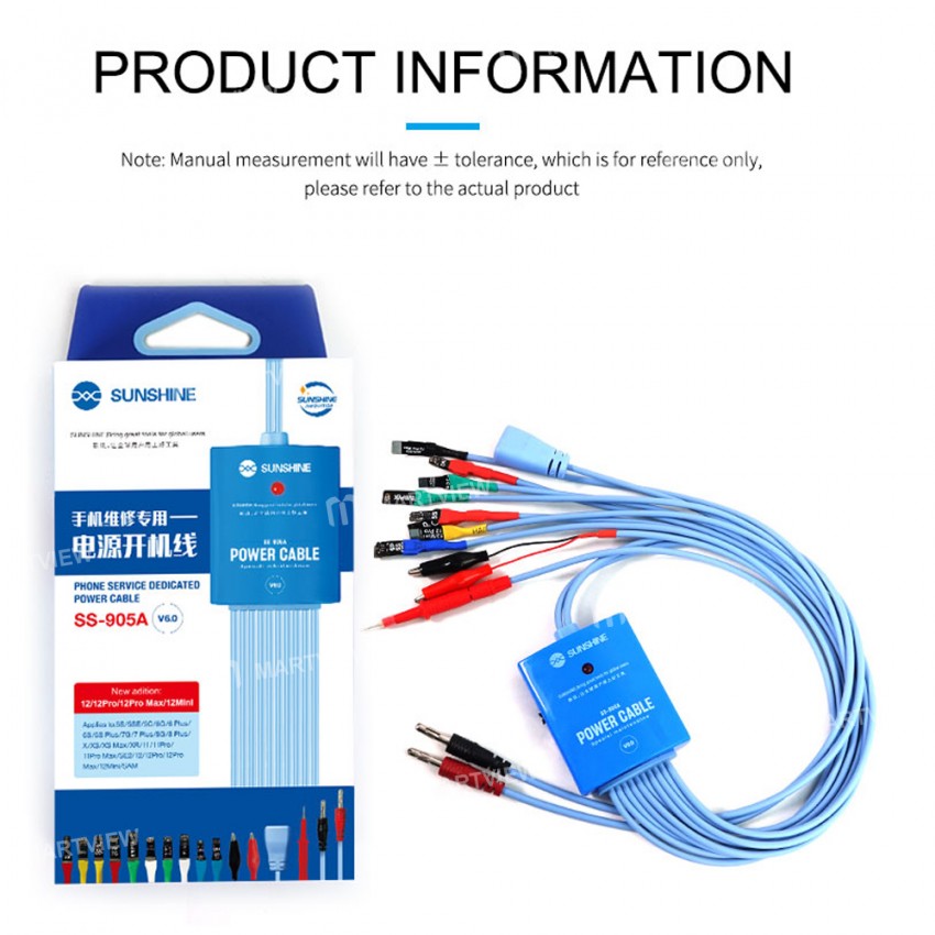 Sunshine SS-905A Dedicated Power Supply Boot Activation Cable for iPhone 5 - 12mini