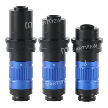 0.7X-5.6X Adjustable Continuous Magnification 300X 450X 600X Zoom C-mount Monocular Lens Suitable For HDMI VGA USB Microscope Camera