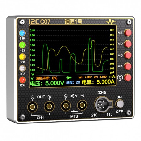 i2C C07 Locksmith No.1 Power Supply Frequency Test Board Waveform Multimeter