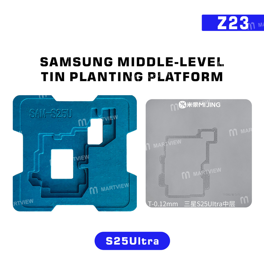 mijing z23-middle-level-tin-planting-bga-reballing-platform-set-for-samsung-galaxy-s20-to-s25-series