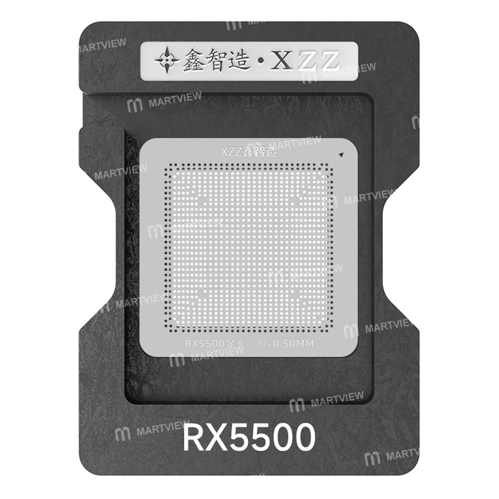 xzz 050mm-graphics-card-bga-reballing-stencil-platform-set-for-amd-radeon-rx-5500-xt-4