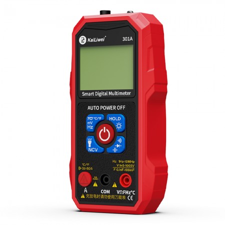 KaiLiWei 301 Series 6000 Counts Auto Ranging NCV Smart Digital Multimeter with Back Light