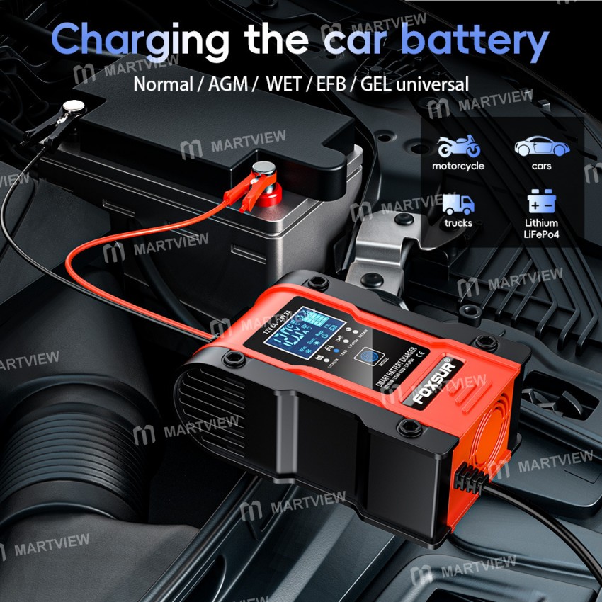 foxsur 12v-24v-car-battery-pulse-repair-charger-for-gel-wet-agm-lithium-lifepo4-battery-13