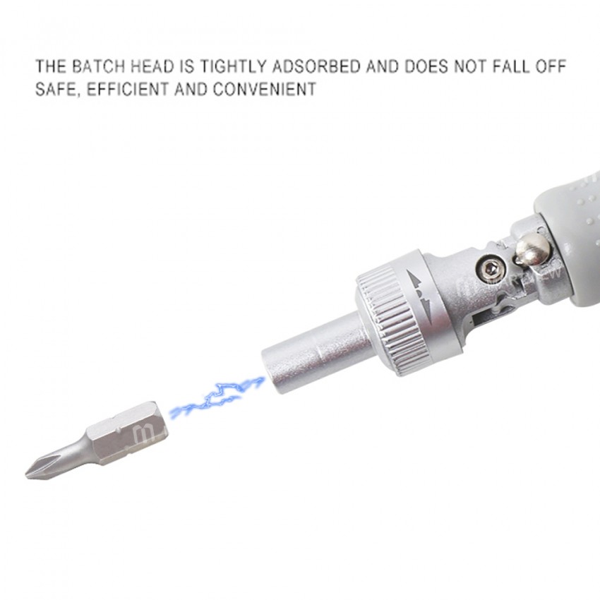 BST-8937 14-in-1 Multi-function Multi-Angle Rotating Ratchet Screwdriver with Magnetic Bits