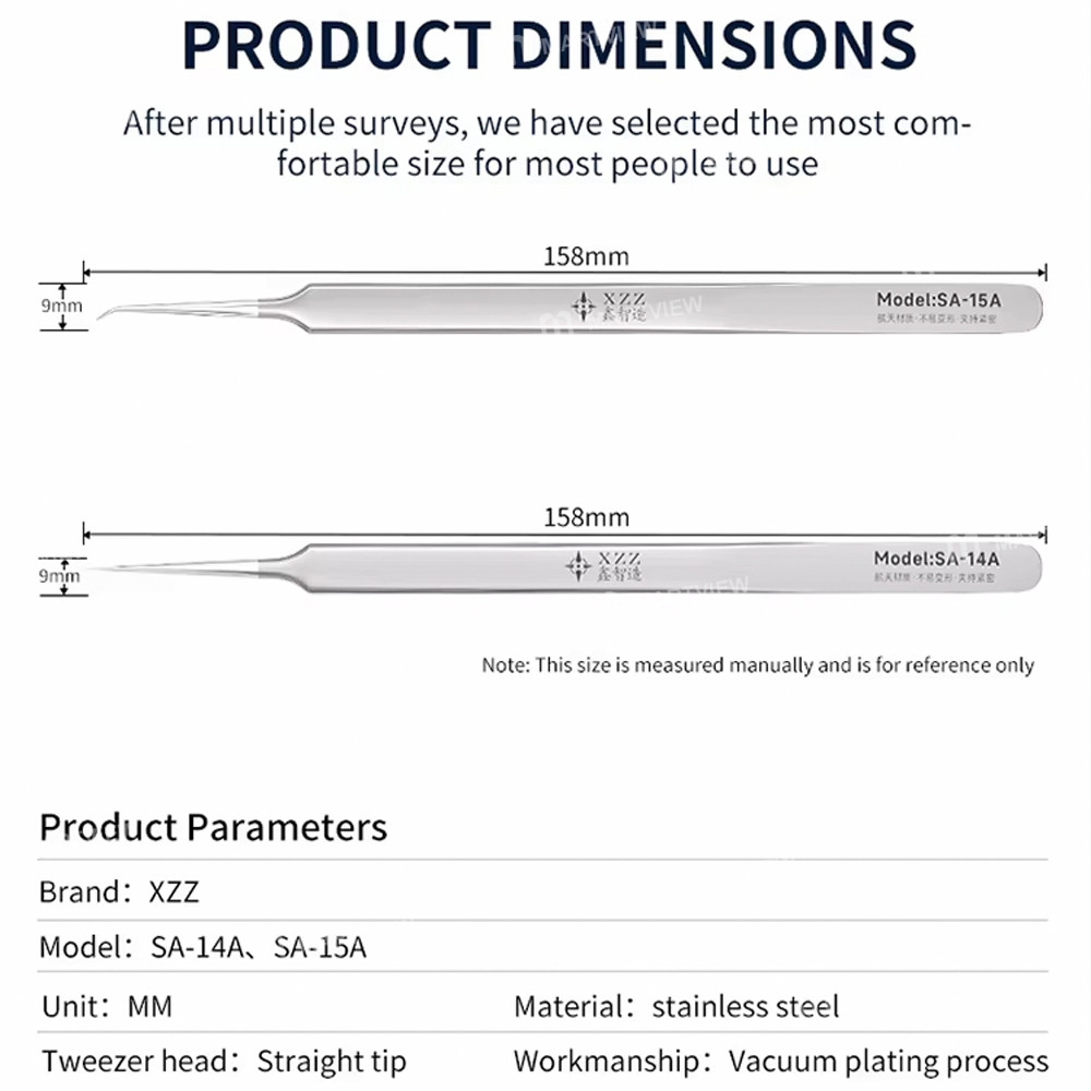 xzz sa-14-sa-15-extended-length-stainless-steel-ultra-fine-high-precision-flying-wire-tweezers-11
