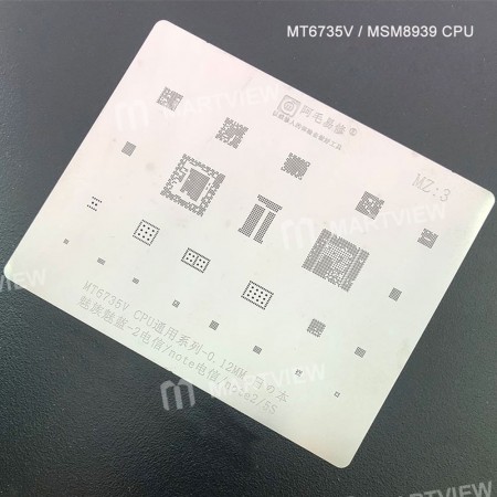 0.12MM Multi-Function MT6735V / MSM8939 CPU BGA Reballing Stencil Plant Tin Steel Net for Meizu 2 / note / note2 / 5S