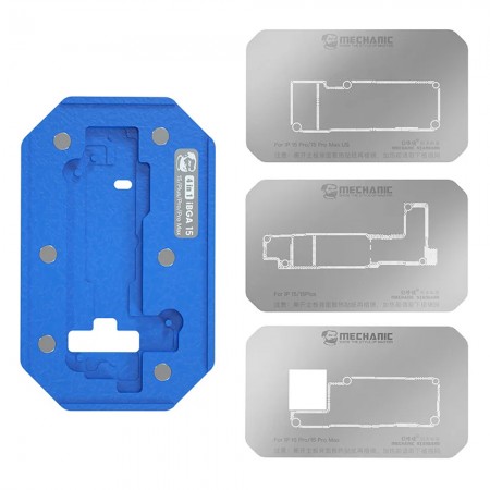 Mechanic iBGA 15 4-in-1 Middle Layer Tin-planting Platform for iPhone 15 / 15Plus / 15Pro / 15Pro Max
