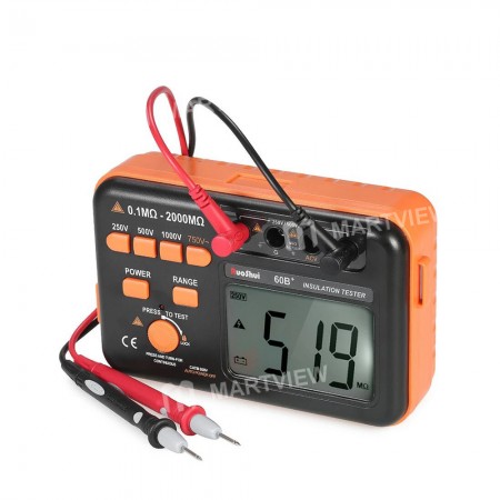 VC 60B+ 1000V Digital Insulation Resistance Tester 2000M Megger For DC AC