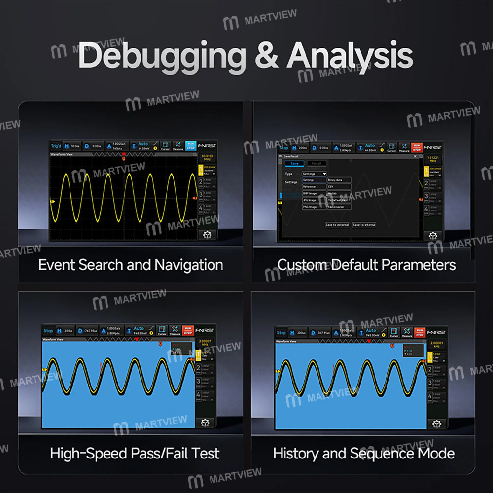 fnirsi dpof1204-200mhz-1gsa-s-4-channel-high-refresh-rate-desktop-digital-fluorescence-oscilloscope-