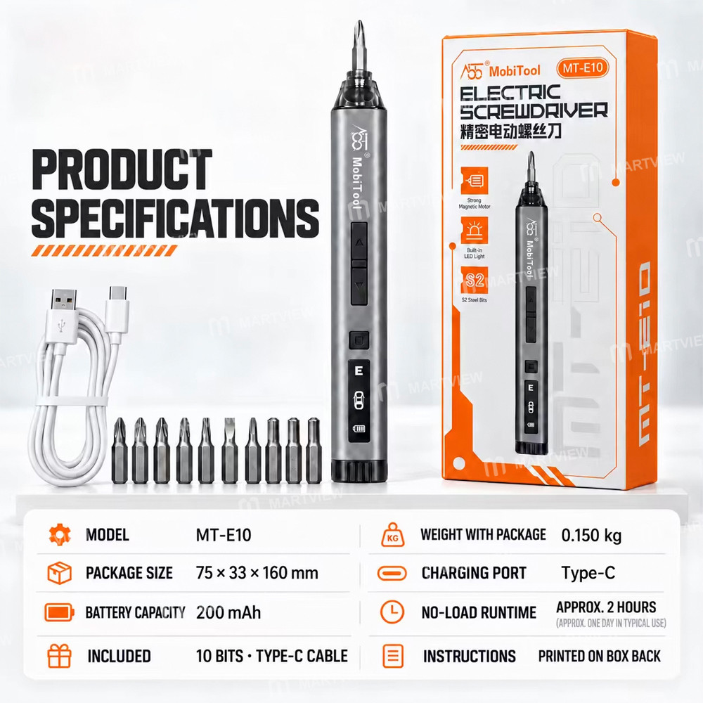 mobitool mt-e10-adjustable-torque-electric-screwdriver-with-10pcs-s2-bits-6