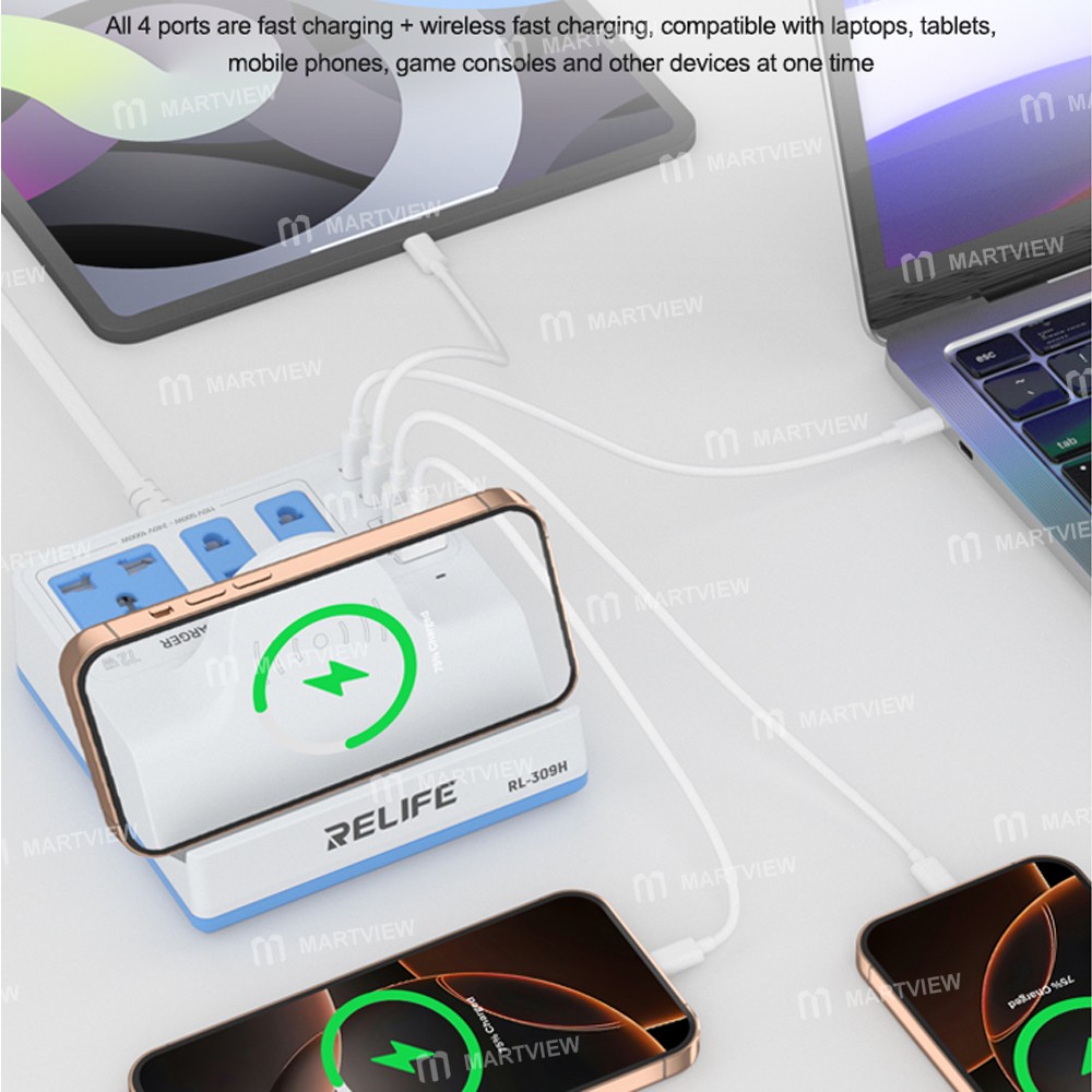 relife rl-309h-72w-qcpd-integrated-fast-charger-smart-socket-with-15w-wireless-charging-11