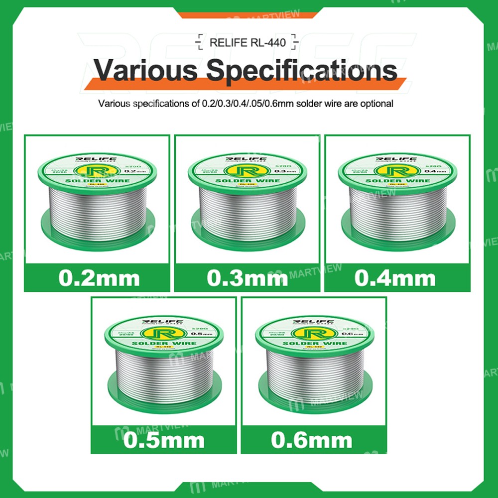 relife rl-440-multi-specification-high-purity-rosin-solder-wire-9