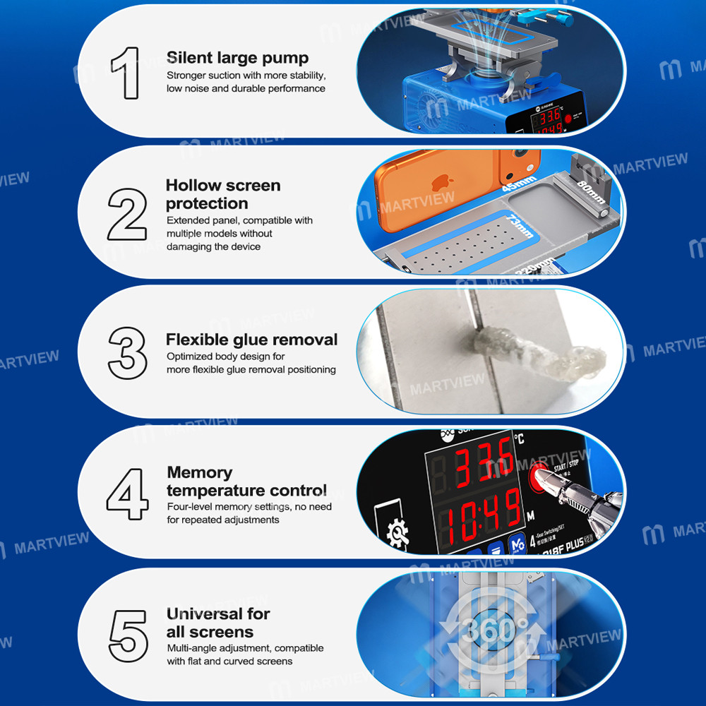sunshine s-918f-plus-v20-360-rotation-curved-screen-separator-compatible-with-flat-curved-screen-10